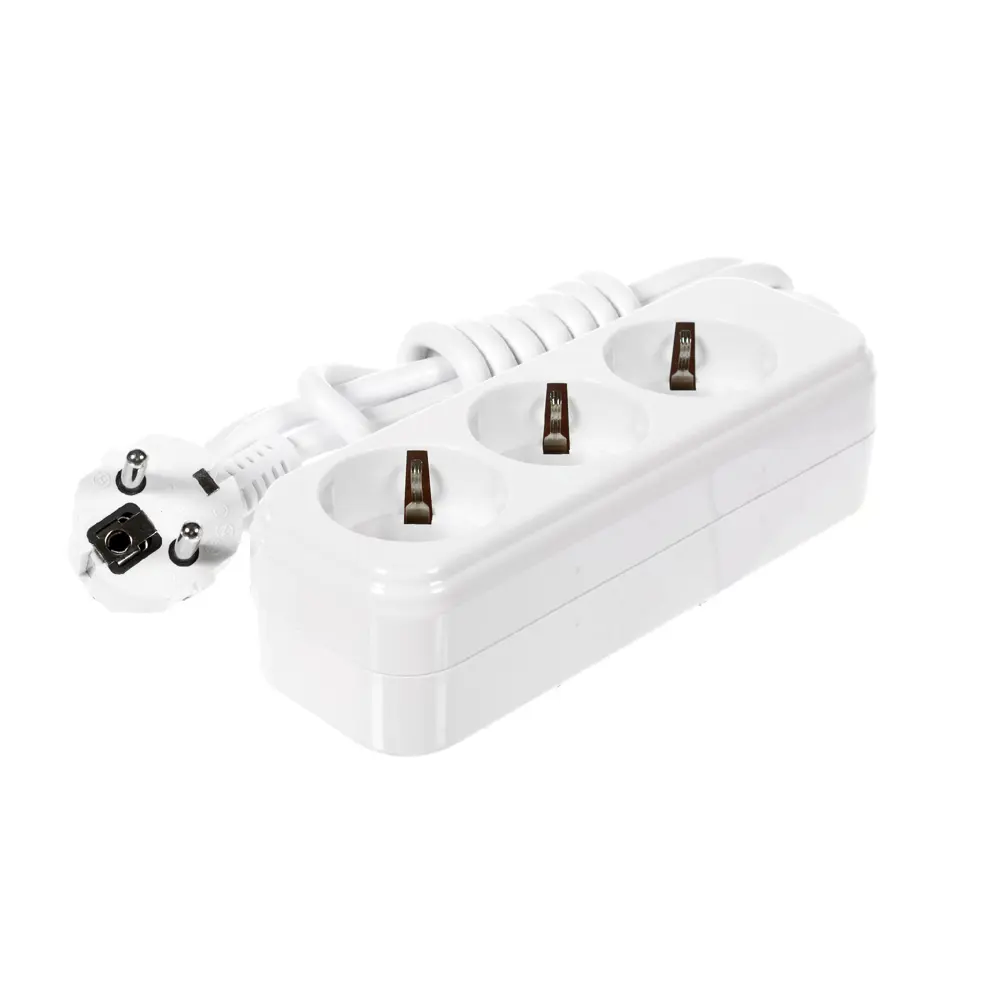 Удлинитель с заземлением Lezard, 3 розетки, 2 м STLM-2043537