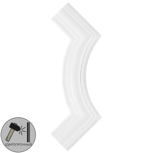 Угловой элемент полиуретан Decomaster 97012-3 белый 25 мм 2 шт