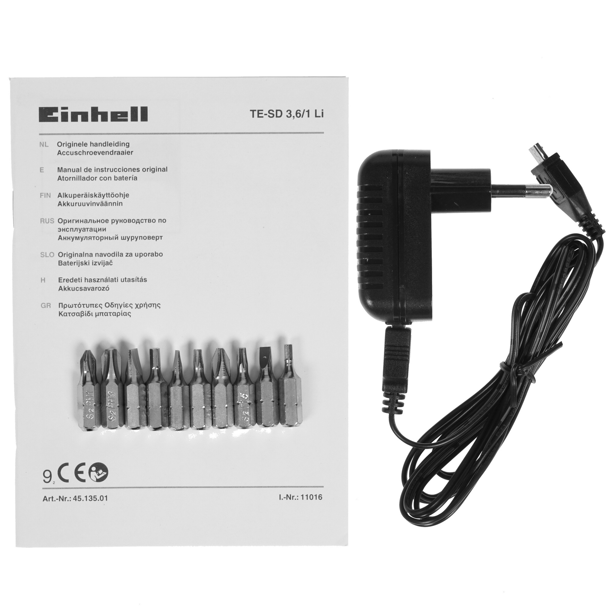 Аккумуляторная отвертка Einhell TE-SD 3.6/1 Li 5308588 STDN-0025972 - Вид №5