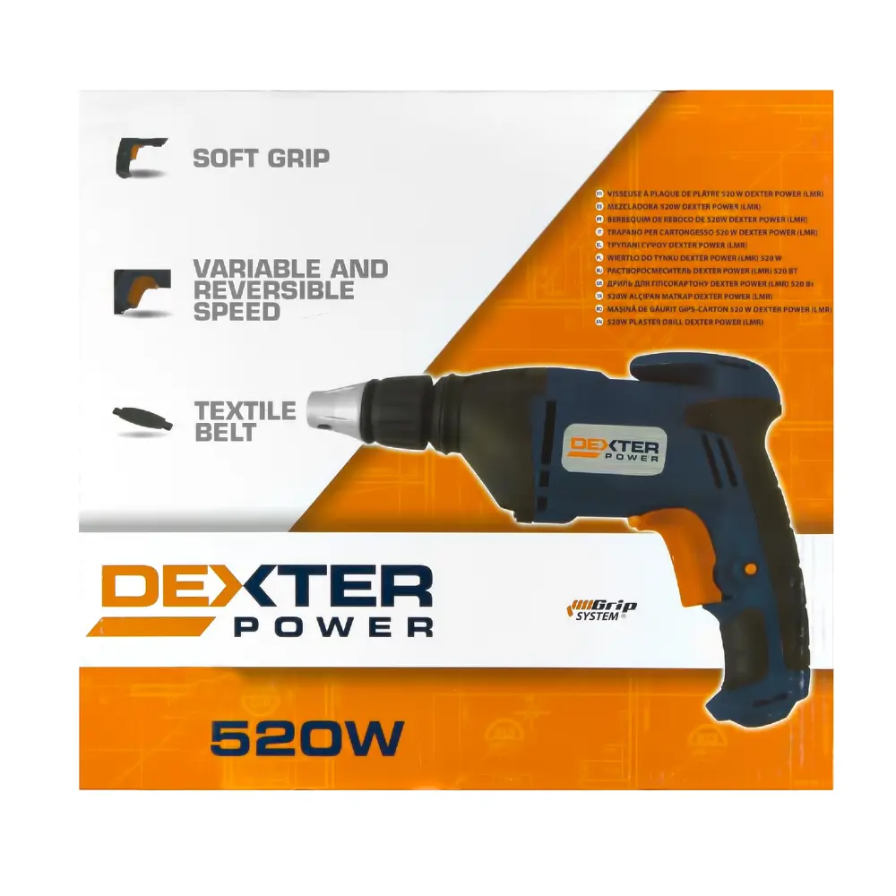 Дрель сетевая безударная Dexter, 520 Вт DEXTER POWER STLM-2101208 - Вид №3