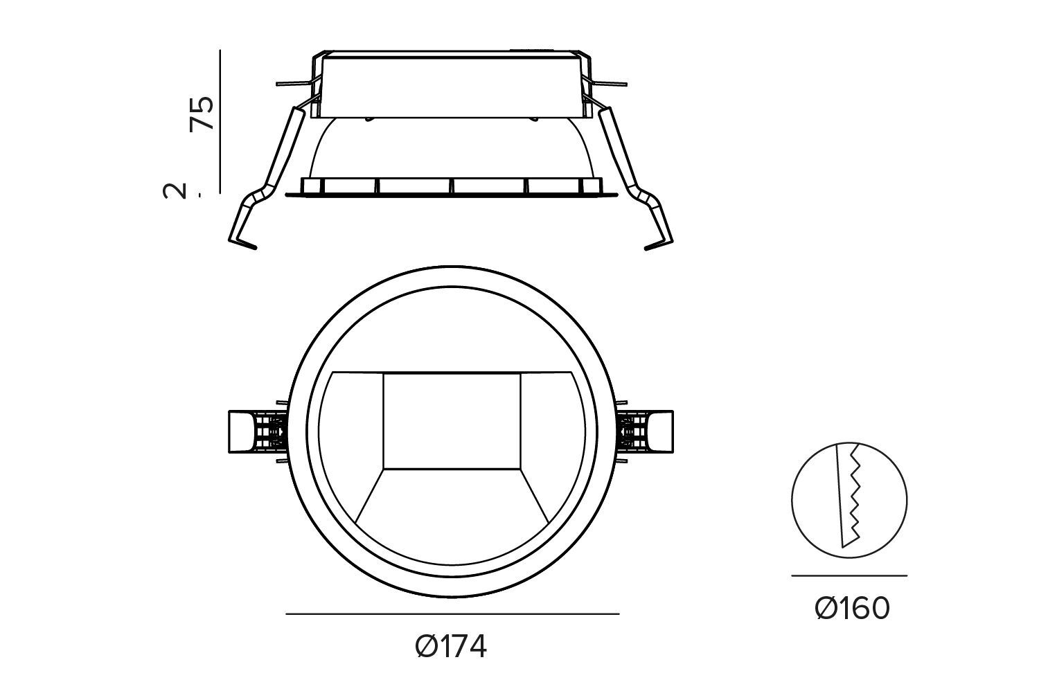 Утопленный круглый светодиодный прожектор TARGETTI CCTEvo ARCH-00092666 - Вид №5