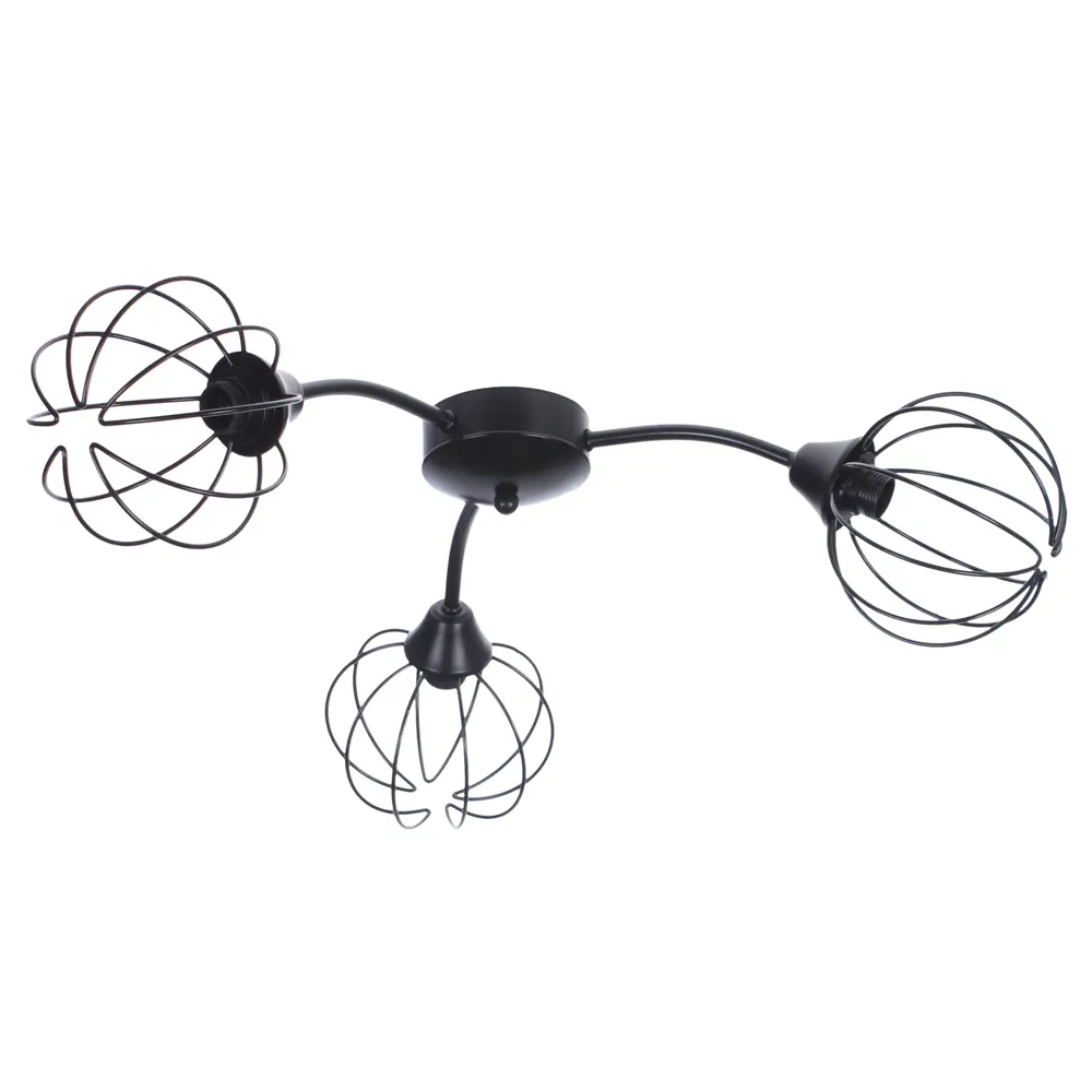 Люстра КС30051/3C 3хЕ14х40 Вт цвет чёрный КЛЮЧНИК STLM-2087401