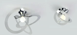 Cattaneo Потолочный светильник с отраженным светом из стекла Orbit 738/60pa