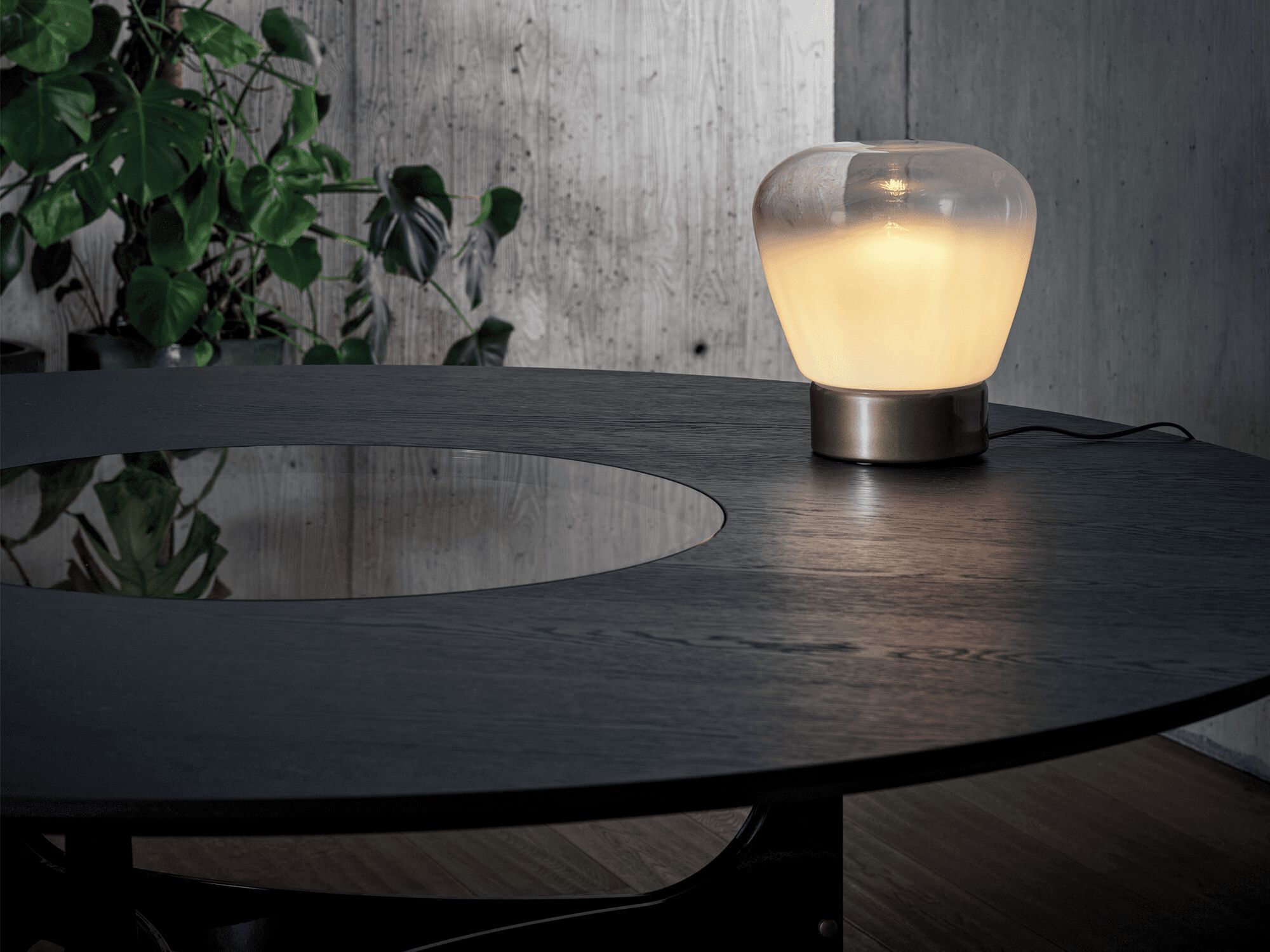 Круглый обеденный стол из нержавеющей стали и SuperMarmo Bontempi Casa IMPERIAL ARCH-00064852 - Вид №2