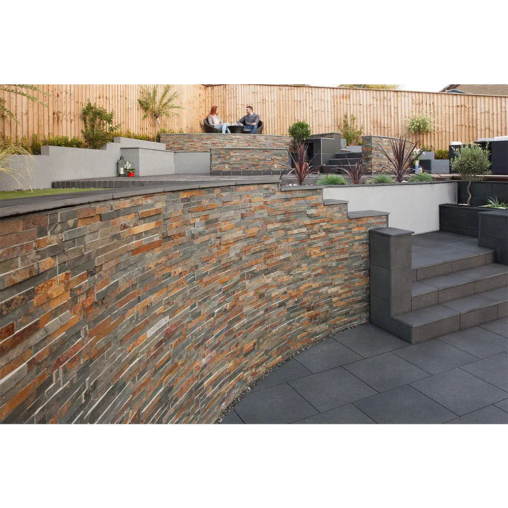 Камень натуральный сланец Pharaon мультиколор 0.63 м² STLM-2013880 - Вид №3