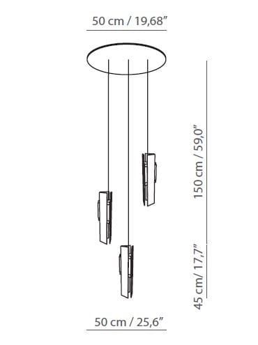 Матовый латунный светодиодный подвесной светильник Tooy Экскалибур ARCH-00065117 - Вид №5