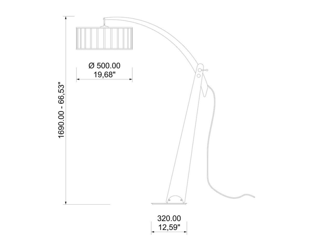 Деревянная светодиодная дуговая лампа Lampex Italiana SAMURAI ARCH-00103797 - Вид №1