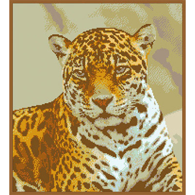 180х200кл Схема для вышивания цв. А3 ДК-039 "Гепард" Santreyd 