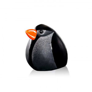 34070 Скульптура "Птица-пуля" (малая), чёрная/оранжевая, 155/135 мм. Maleras