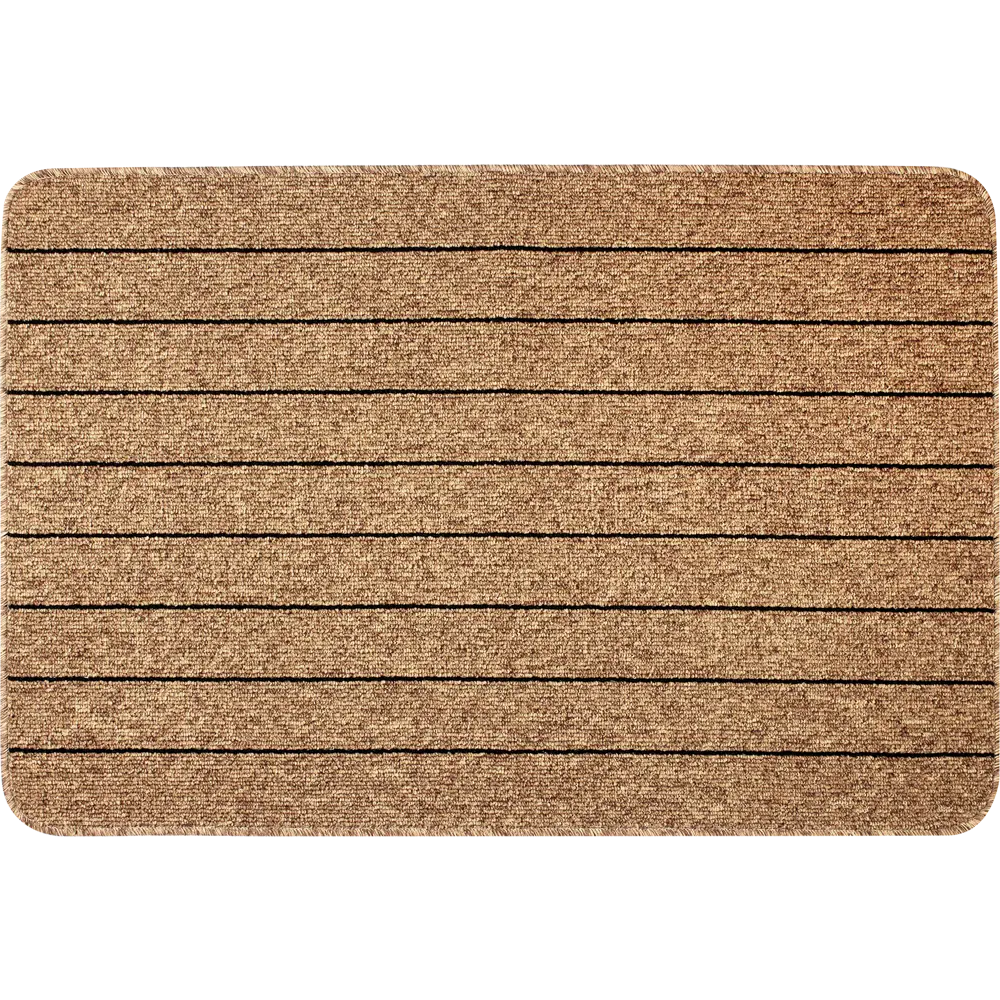 Коврик Como 80x120 см полипропилен цвет коричневый/чёрный 82207828 STLM-2008287 Santreyd 