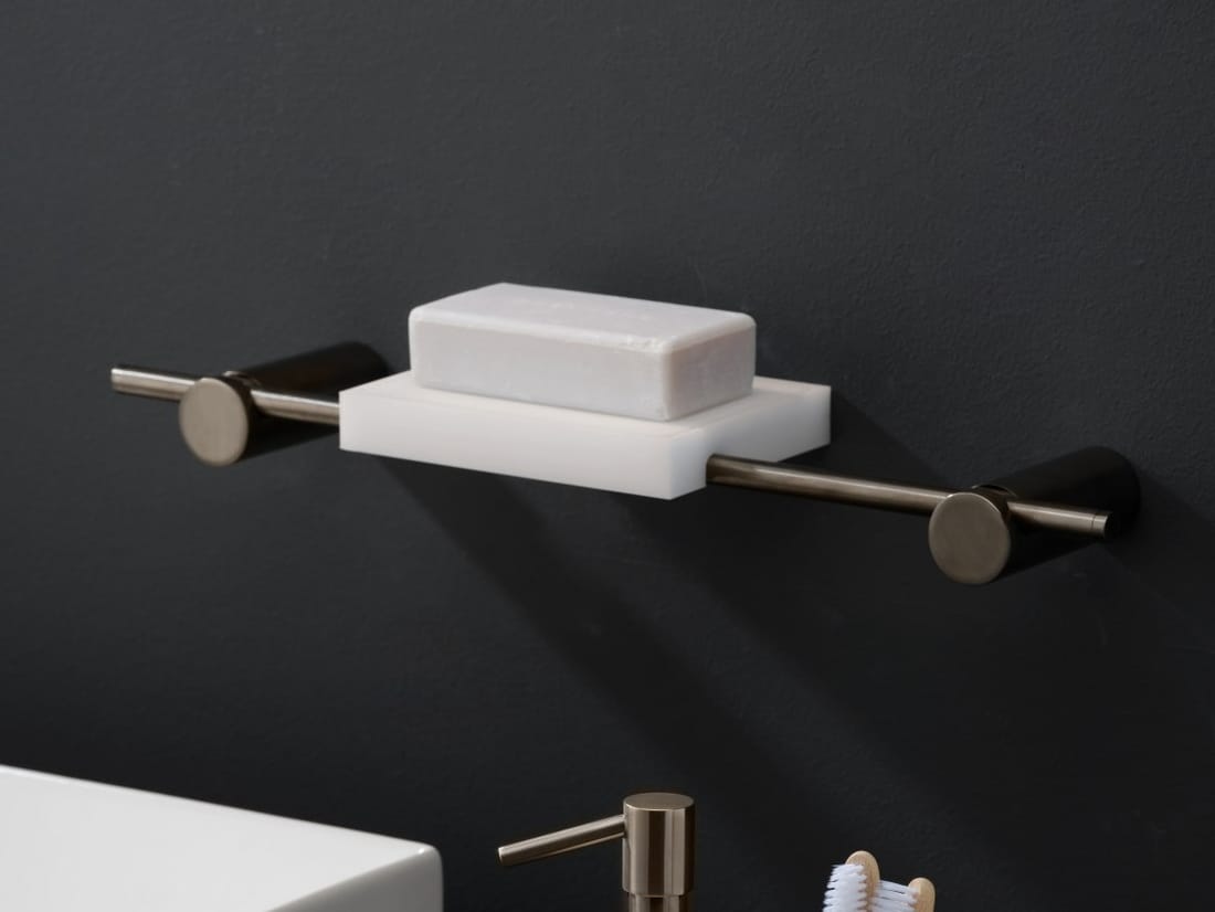 Настенная мыльница из нержавеющей стали и акрилового камня Ritmonio Elementa ARCH-00128912