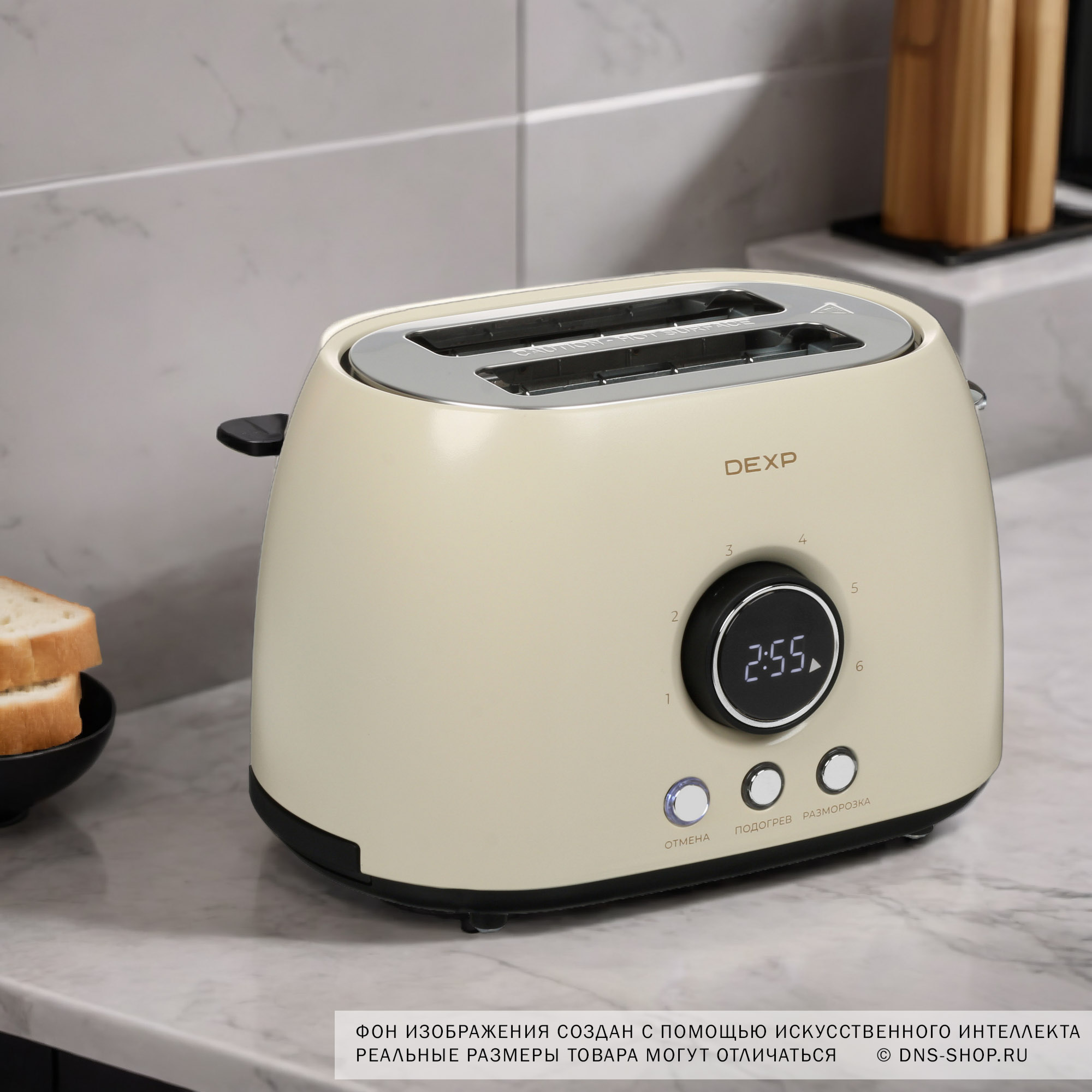 9017700 Тостер DEXP TSM-D800 бежевый STDN-0131783 - Вид №13