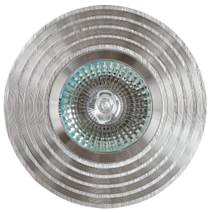90647084 Светильник точечный встраиваемый FT 9957 HL Алмаз под отверстие 70 мм 4 м² цвет алюминий/серебряный STLM-0322188 DE FRAN