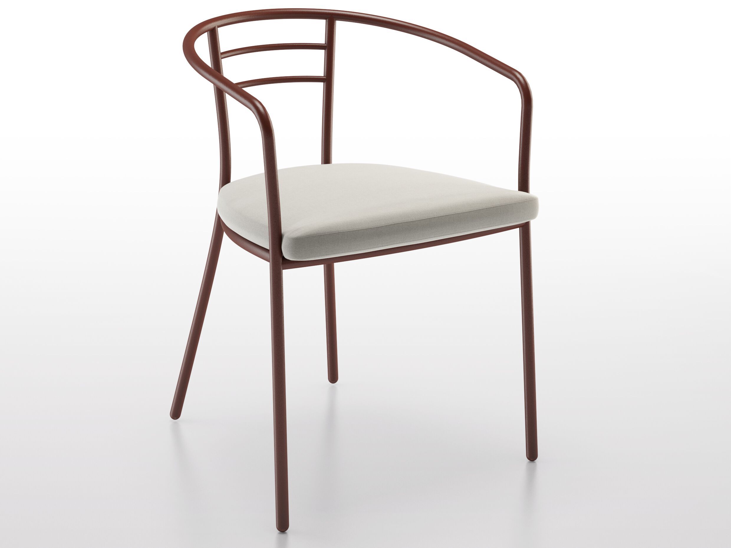 Окрашенный металлический стул с подлокотниками BBB Giotto ARCH-00122420