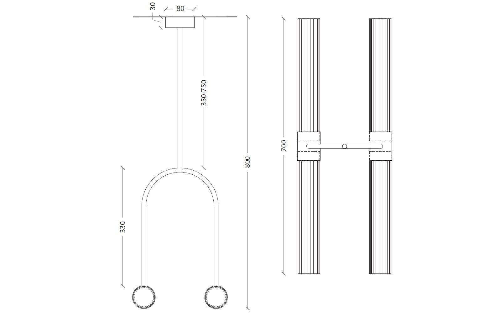 Светодиодный потолочный светильник из латуни и стекла LUCE TU Sbarlusc ARCH-00122329 - Вид №2