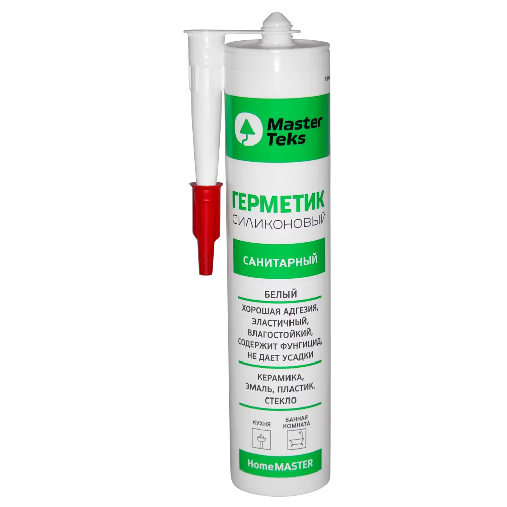 Силиконовый герметик MasterTeks для сантехники и ремонта 260 мл 86408723 STLM-0068820