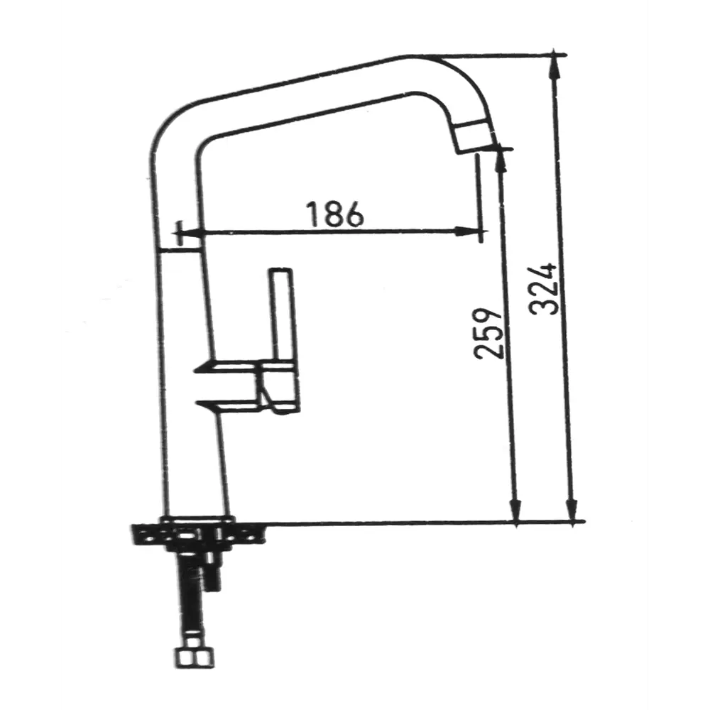 Смеситель для кухни Osgard Pira с высоким изливом цвет хром STLM-2163744 - Вид №5