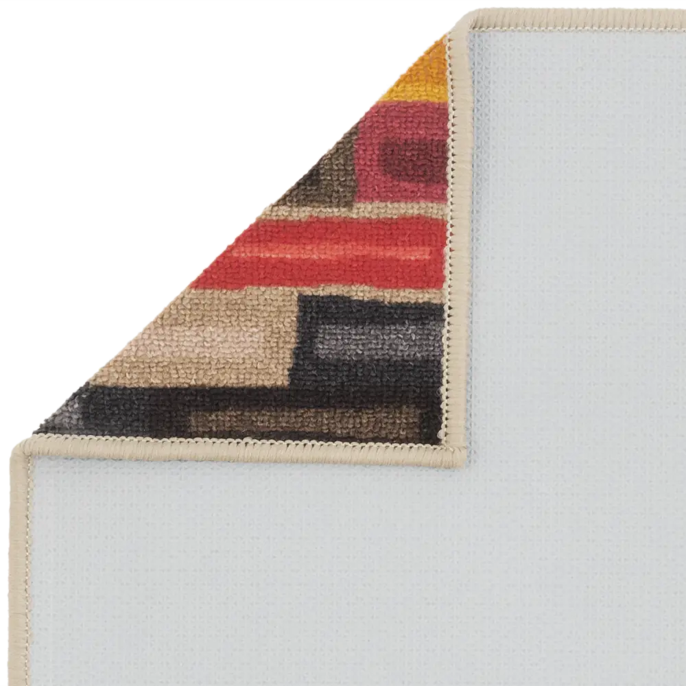 Коврик Ctim Стелла 40x60 см нейлон цвет жёлтый/оранжевый STLM-2044830 - Вид №3