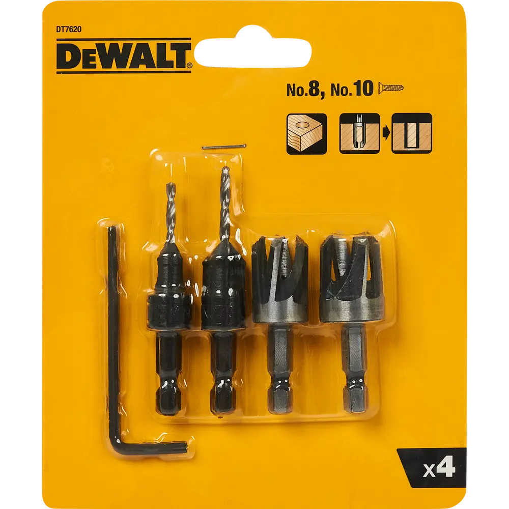 Набор сверл по дереву Dewalt DT7620-QZ, 4 шт STLM-2094286 - Вид №6