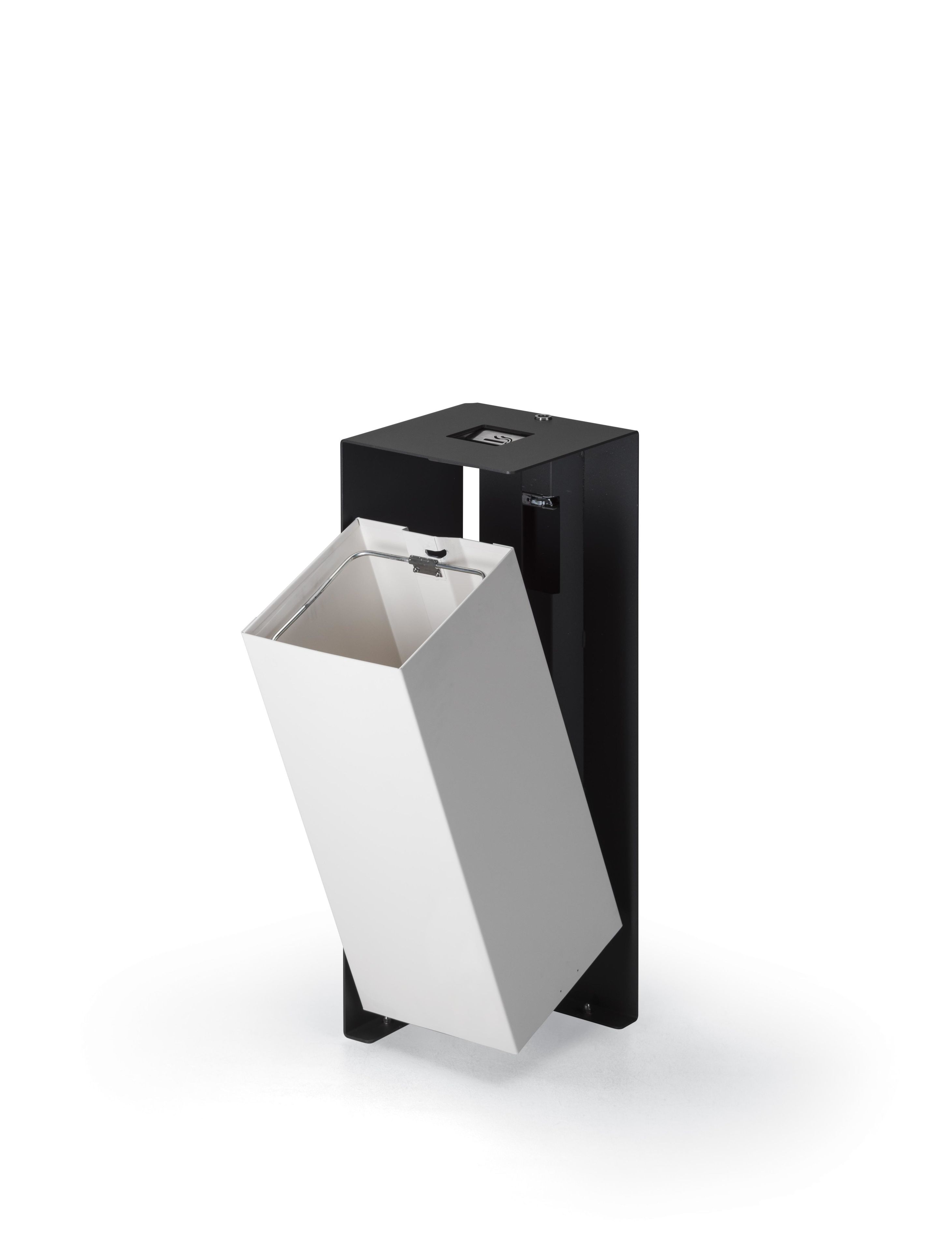 Оцинкованная стальная корзина для мусора с крышкой с пепельницей City Design DIVISION ARCH-00099491 - Вид №3