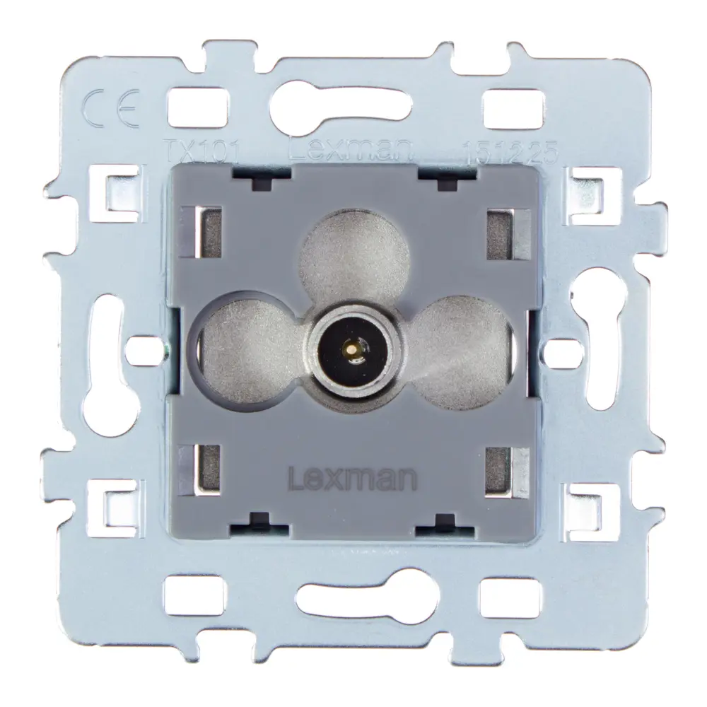 ТВ-розетка встраиваемая Lexman Cosy, цвет серый STLM-2143389