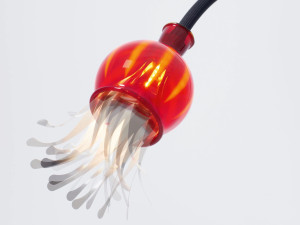 Алюминиевая и стеклянная светодиодная настольная лампа с гибкой рукояткой