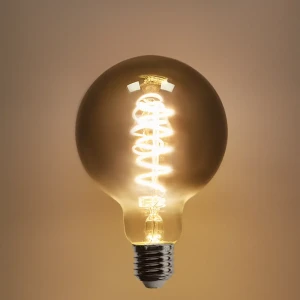 Диммируемая филаментная лампа Voltega G95 дымчатая 4Вт E27 ретро-стиль 89345987