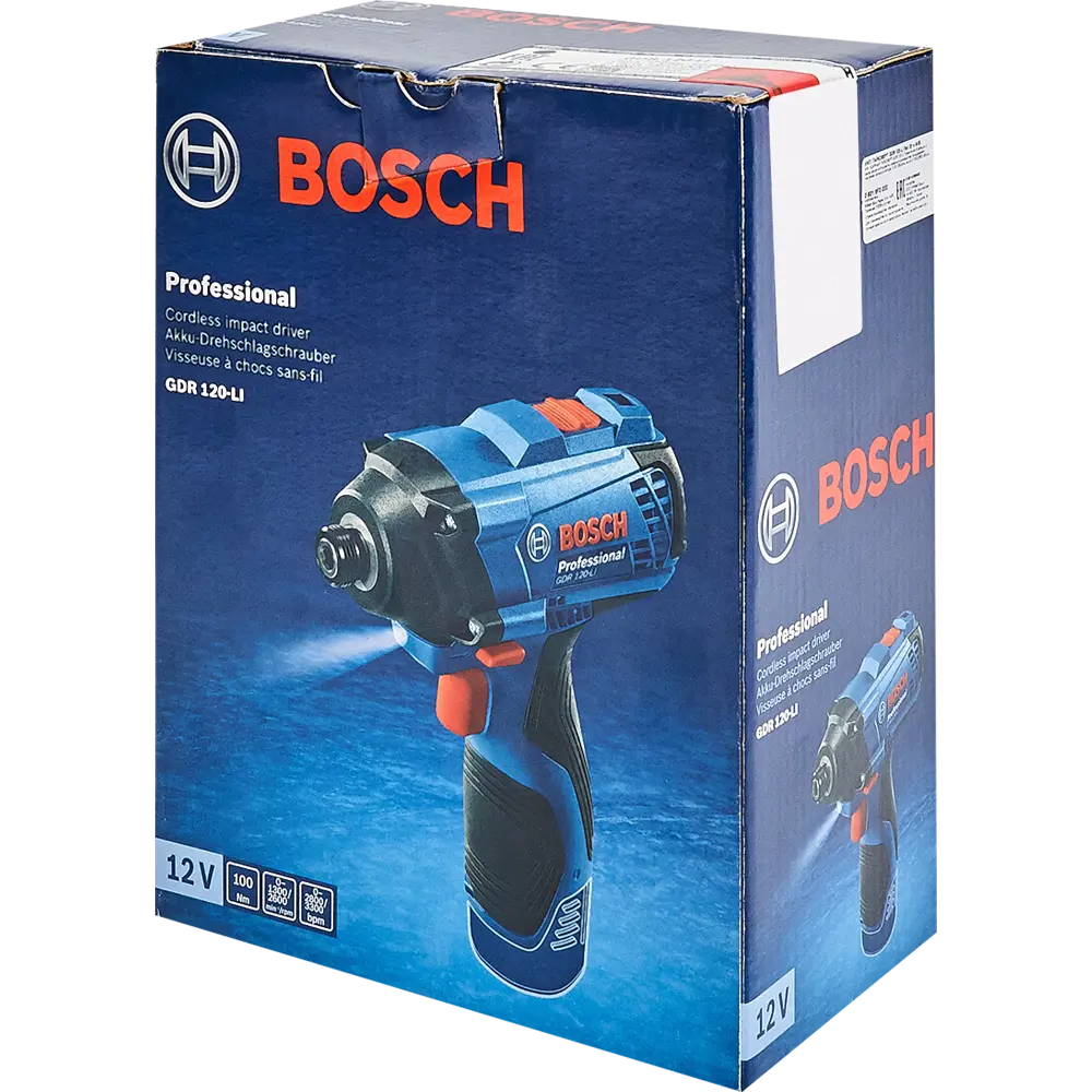 Гайковерт аккумуляторный ударный Bosch GDR 120-LI Professional, 06019F0000, 12 В без аккумулятора BOSCH PROFESSIONAL STLM-2055129 - Вид №6