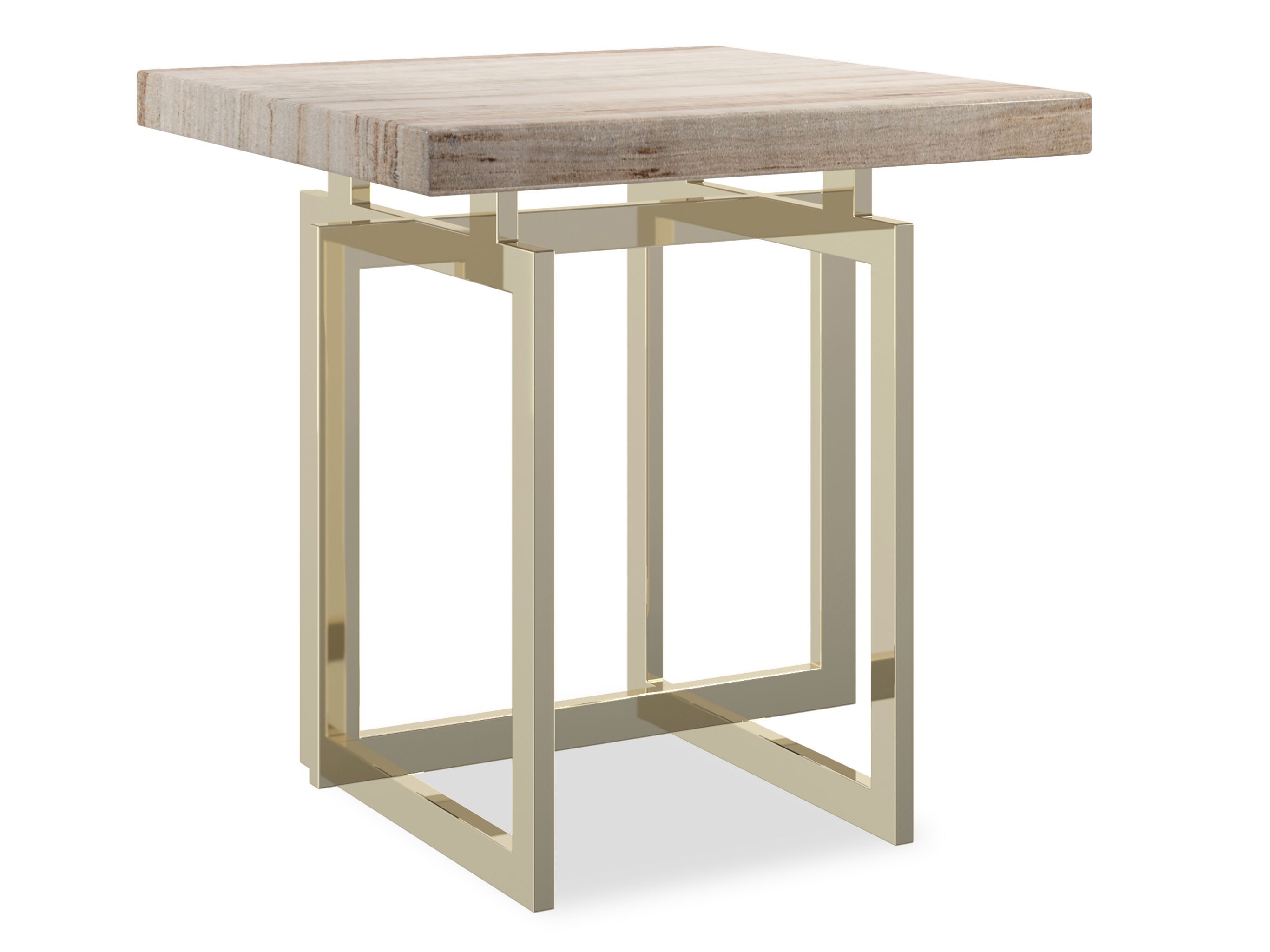 Высокий квадратный журнальный столик из песчаника Caracole WISH YOU WERE HERE ARCH-00150092