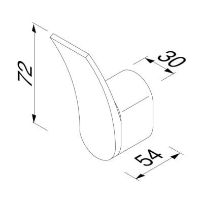Металлическая вешалка для полотенец Geesa Wynk ARCH-00034599 - Вид №9