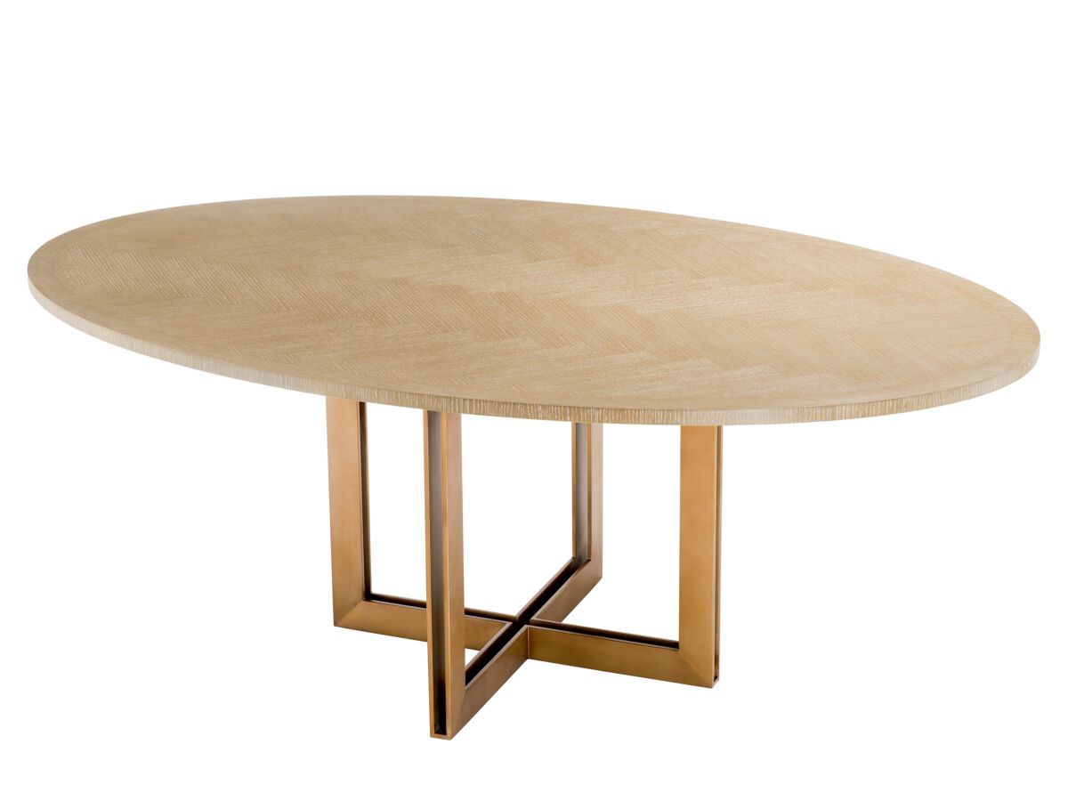 Деревянный фиксированный овальный стол Eichholtz MELCHIOR ARCH-00112939