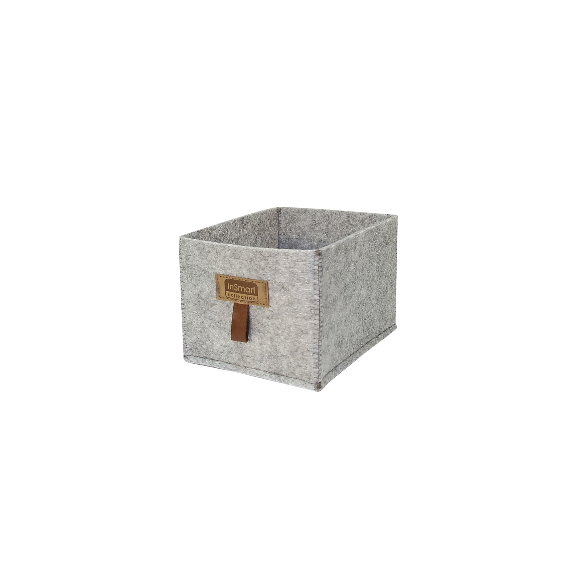 82820887 Короб для хранения InSmart 15х20х13 см светло-серый нет Santreyd 