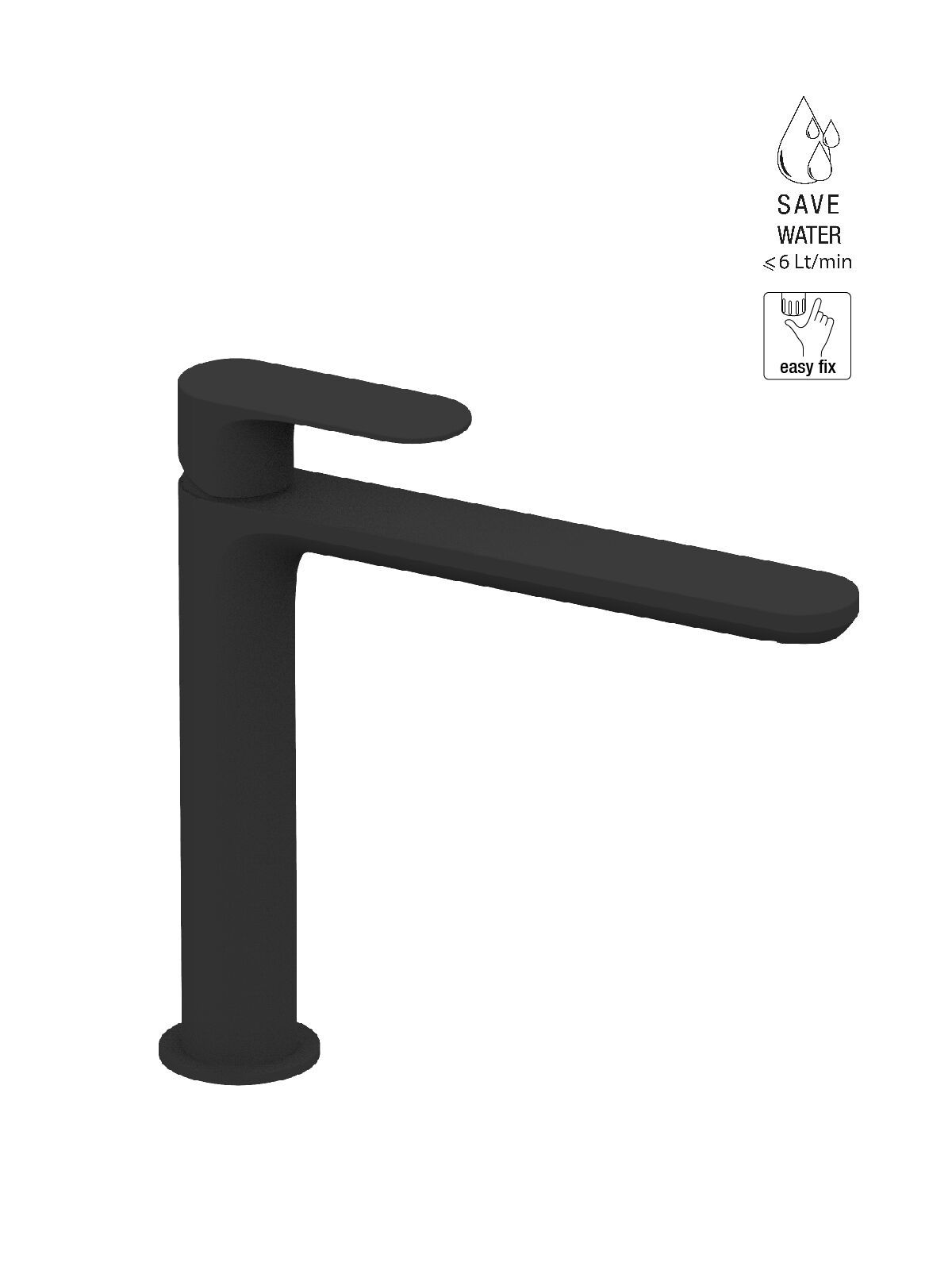 Смеситель для раковины с одним отверстием без слива Rubinetterie Frattini Lea ARCH-00148835 - Вид №11