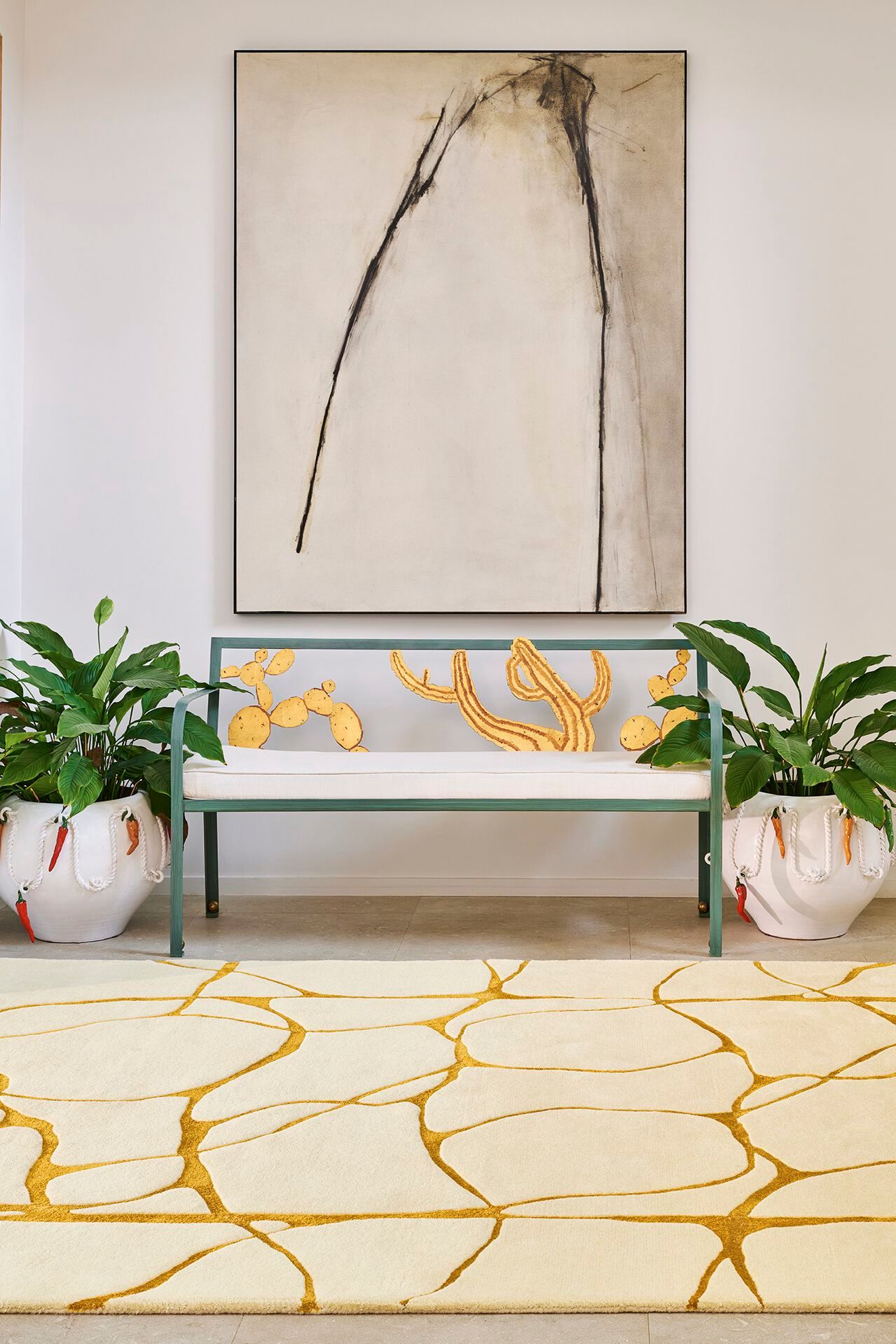 Прямоугольный ковер ручной работы Toulemonde Bochart AMBRE ARCH-00093645 - Вид №1