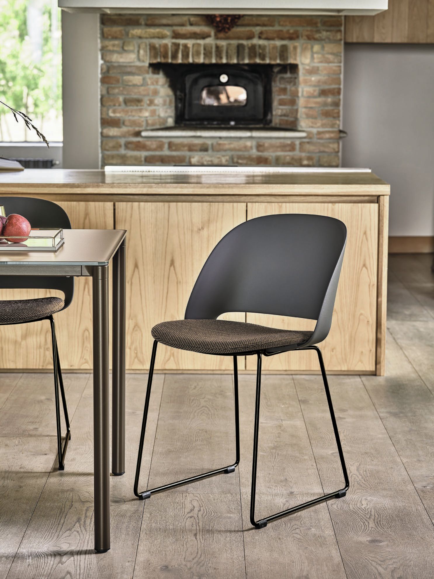 Стул из полипропилена и ткани Bontempi Casa Поло ARCH-00094477 - Вид №2