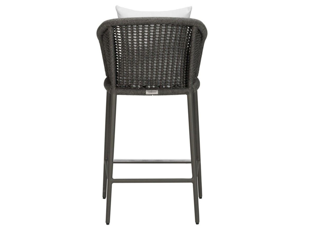 Табурет из морской веревки и алюминия с подлокотниками JANUS et Cie Knot ARCH-00021697 - Вид №5