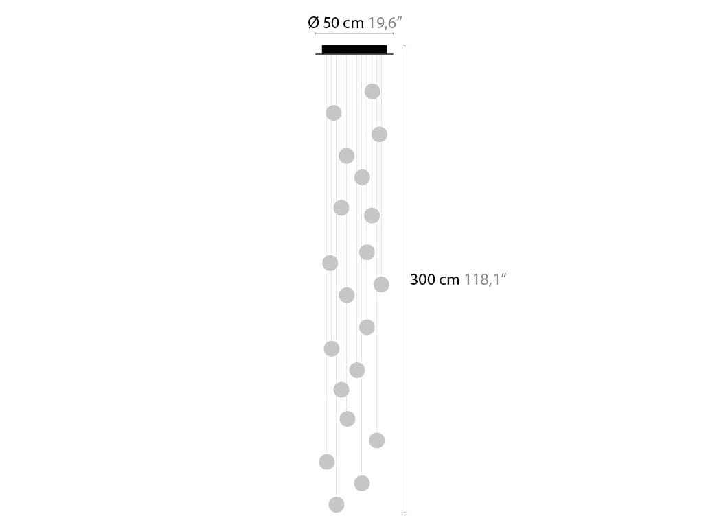 Стеклянный светодиодный подвесной светильник ILFARI Ballroom ARCH-00098033 - Вид №2