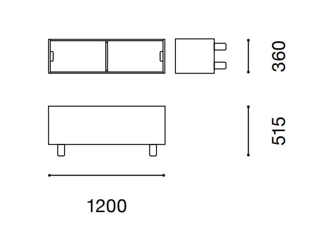 Прямоугольный Сосновый журнальный столик с отсеком для хранения Established&Sons Crate Series ARCH-00038663 - Вид №9
