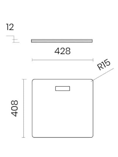 Крышка бака из HPL TASCA 051.HA / HB / HC ARCH-00002362 - Вид №1