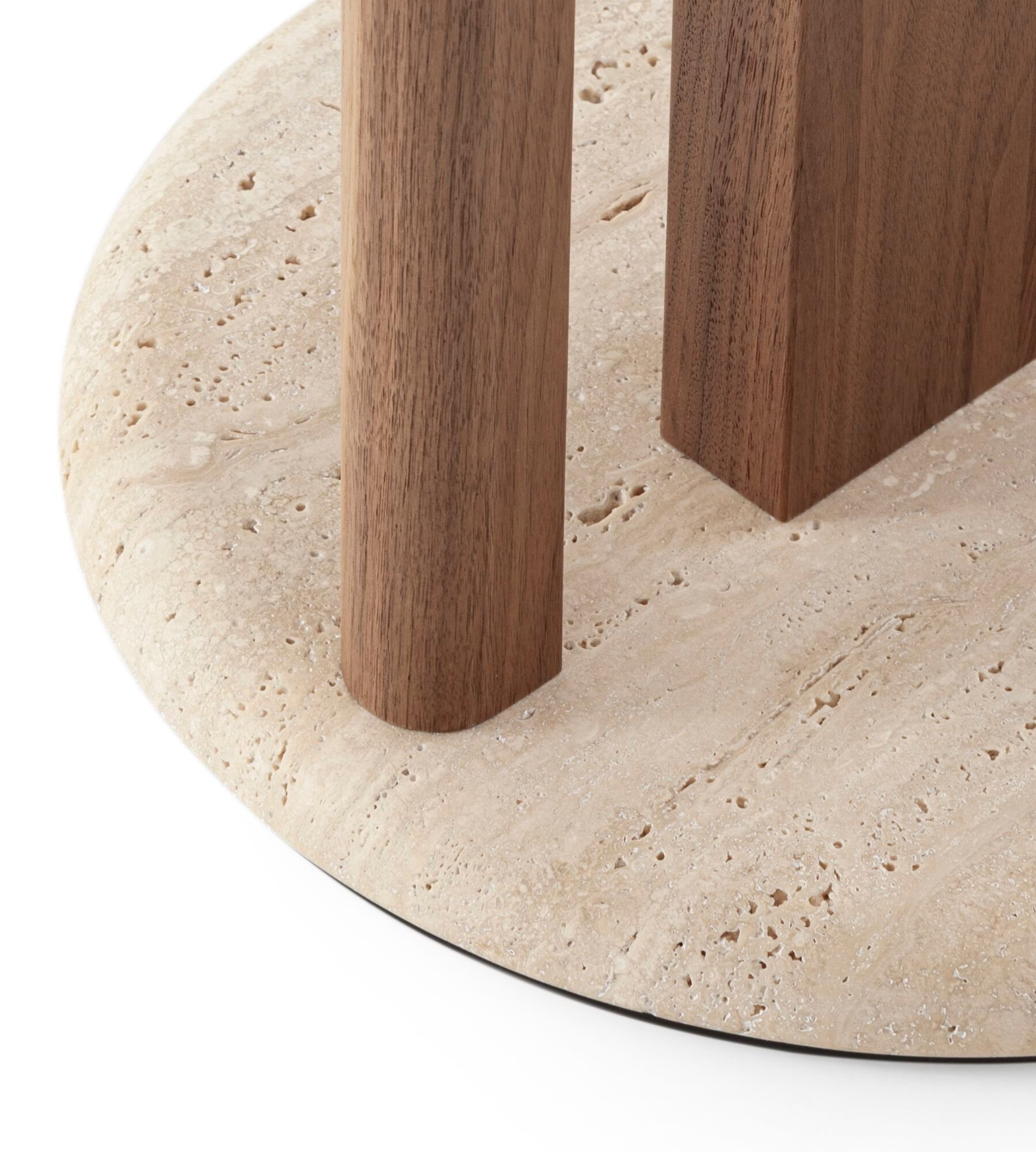 Журнальный столик с основанием из травертина и каркасом из грецкого ореха Morica Design Haute Couture ARCH-00042966 - Вид №2