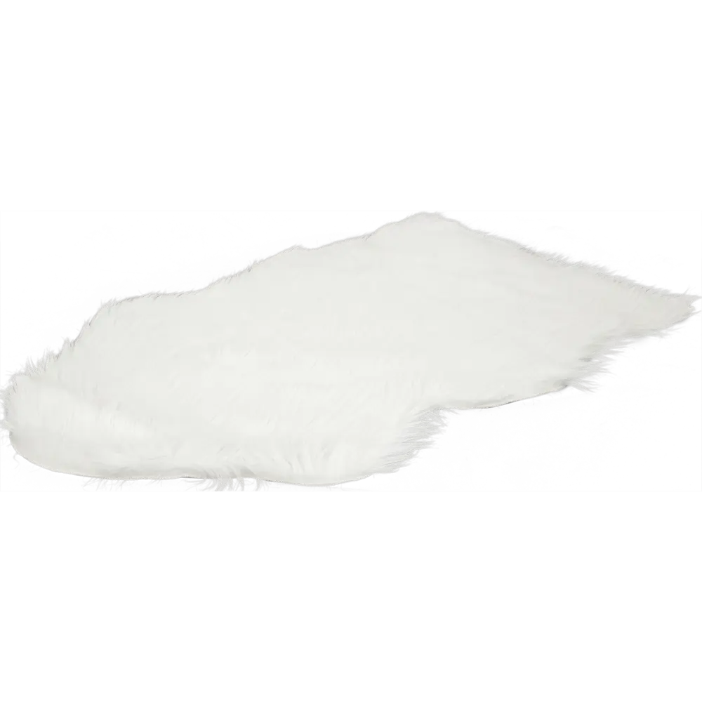 Шкура овечья искусственная, 60x90x6.5 см, цвет белый Amigo STLM-2128548 - Вид №1