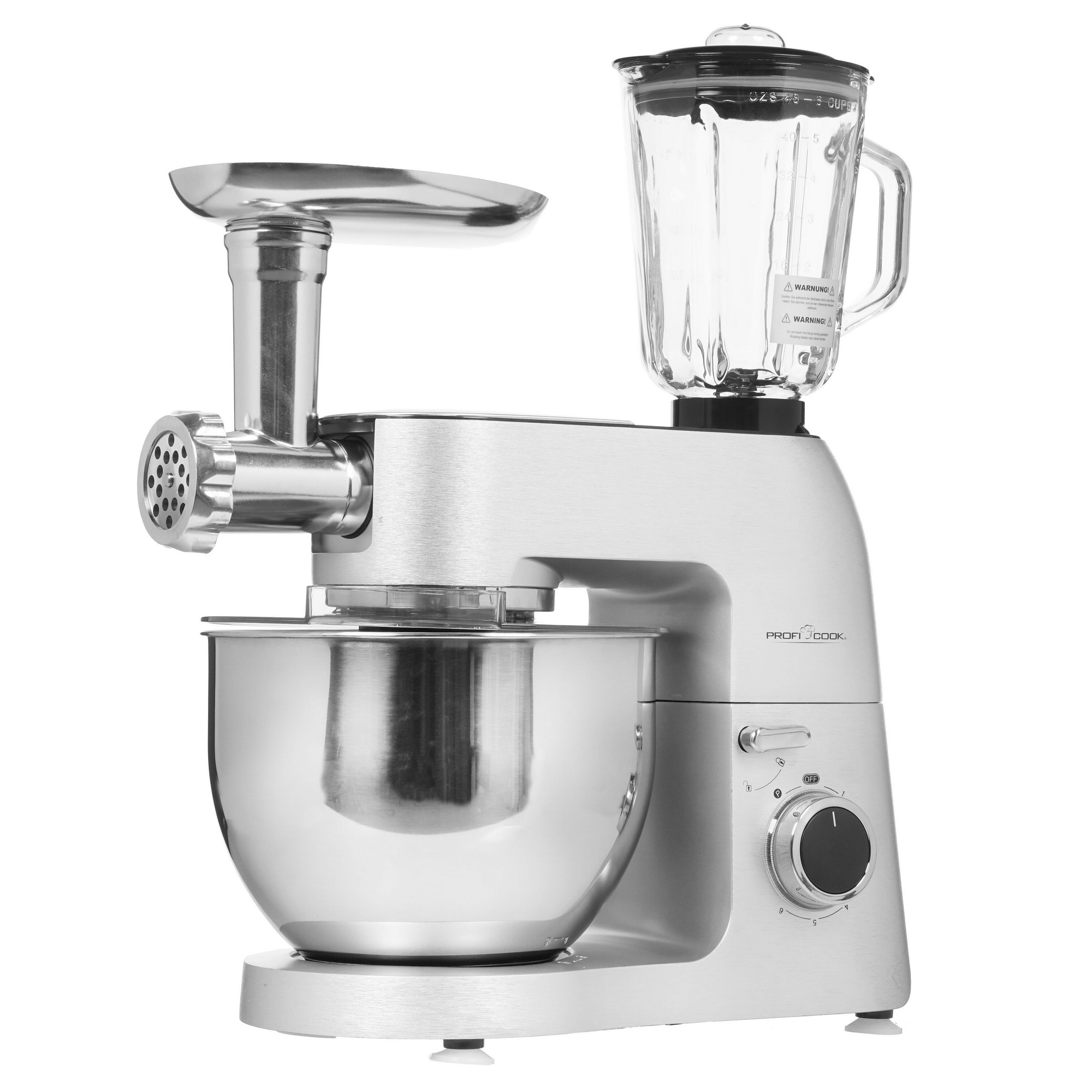 8195802 Кухонная машина Profi Cook PC-KM 1189 серебристый ProfiCook STDN-0118772 - Вид №1