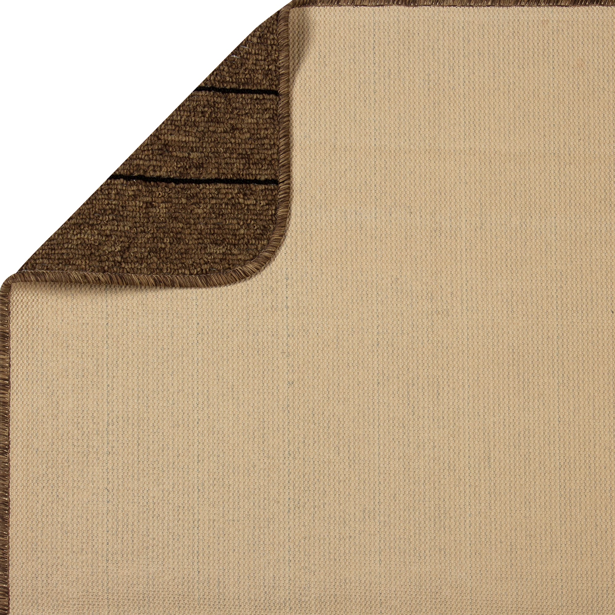 82207828 Коврик «Como», 80x120 см, полипропилен, цвет коричневый/чёрный Santreyd  - Вид №3