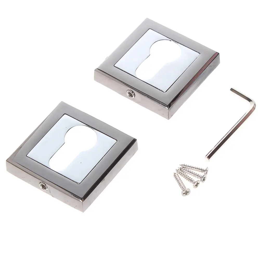 Накладки на цилиндр Windrose DP-C-18-BN цвет графит 2 шт APECS STLM-2197164 - Вид №1