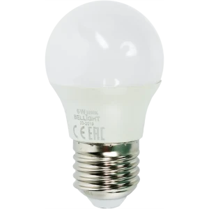 Лампа светодиодная Bellight E27 220-240 В 6 Вт шар 480 лм, тёплый белый свет