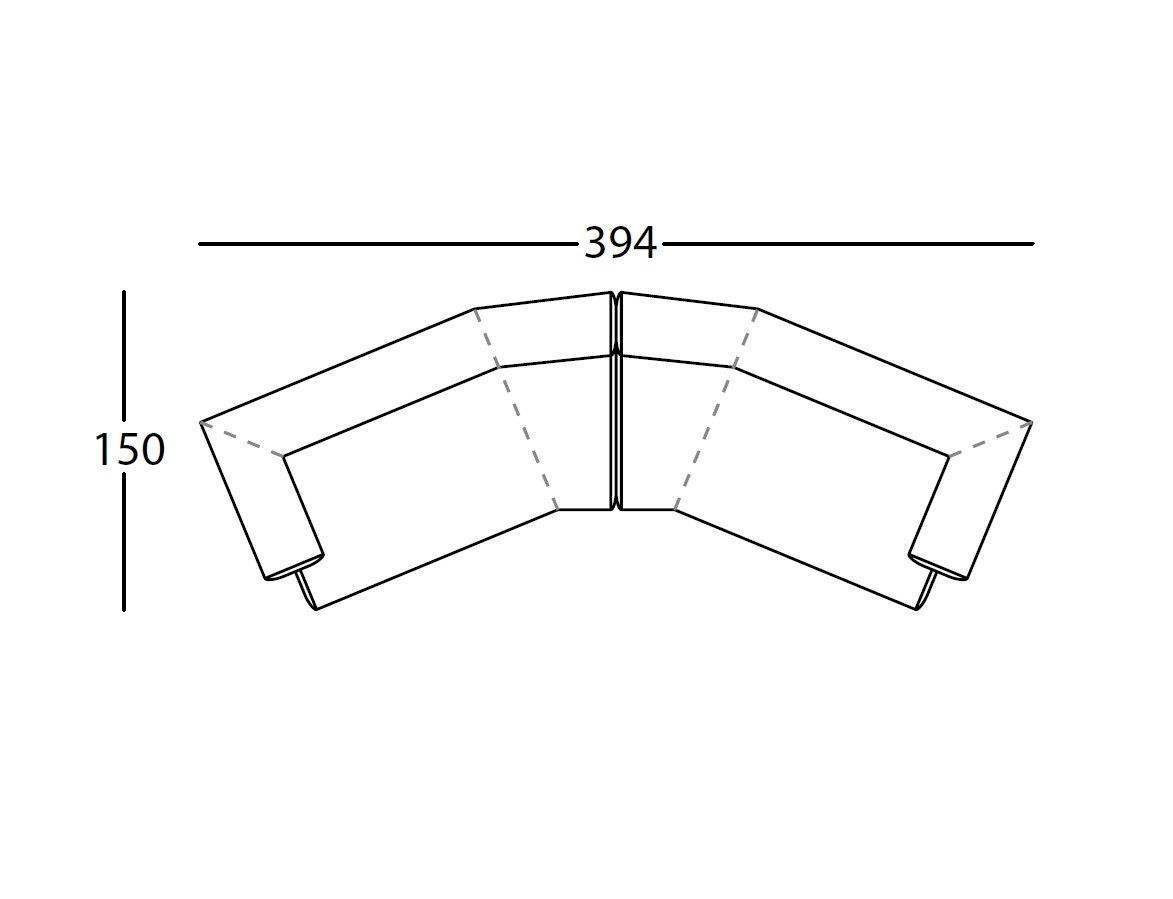 Изогнутый модульный диван из хлопка SANCAL ARCH-00047650 - Вид №26