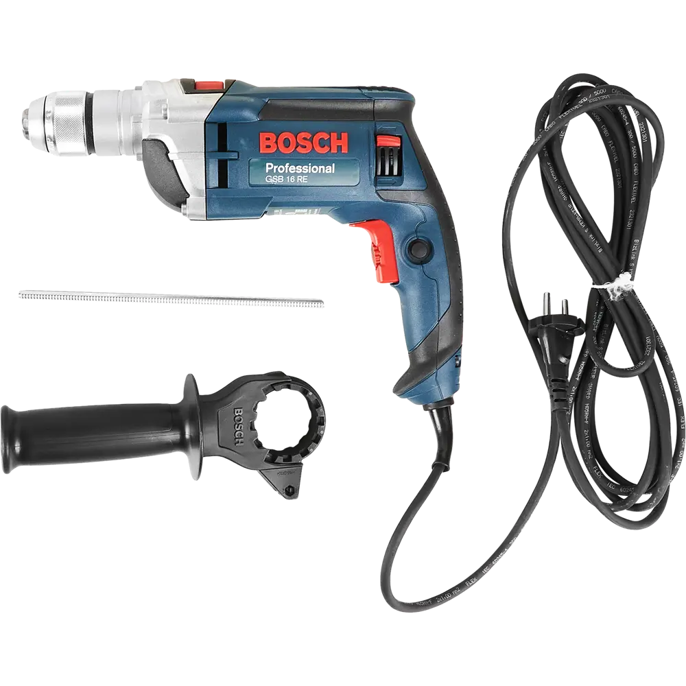 Дрель сетевая ударная Bosch GSB 16 RE 060114E500, 750 Вт BOSCH PROFESSIONAL STLM-2005489 - Вид №7