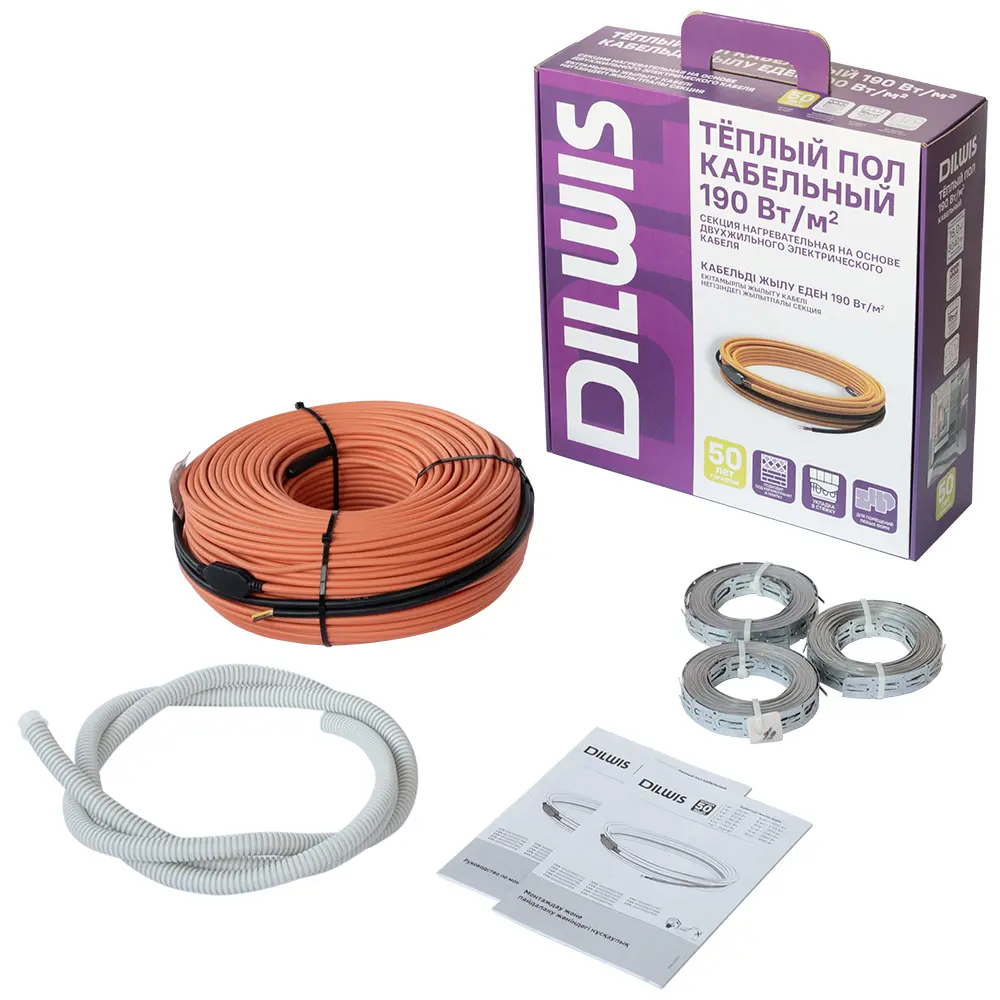 Нагревательный кабель для теплого пола DILWIS 7 м2 1330 Вт STLM-2154026 - Вид №10