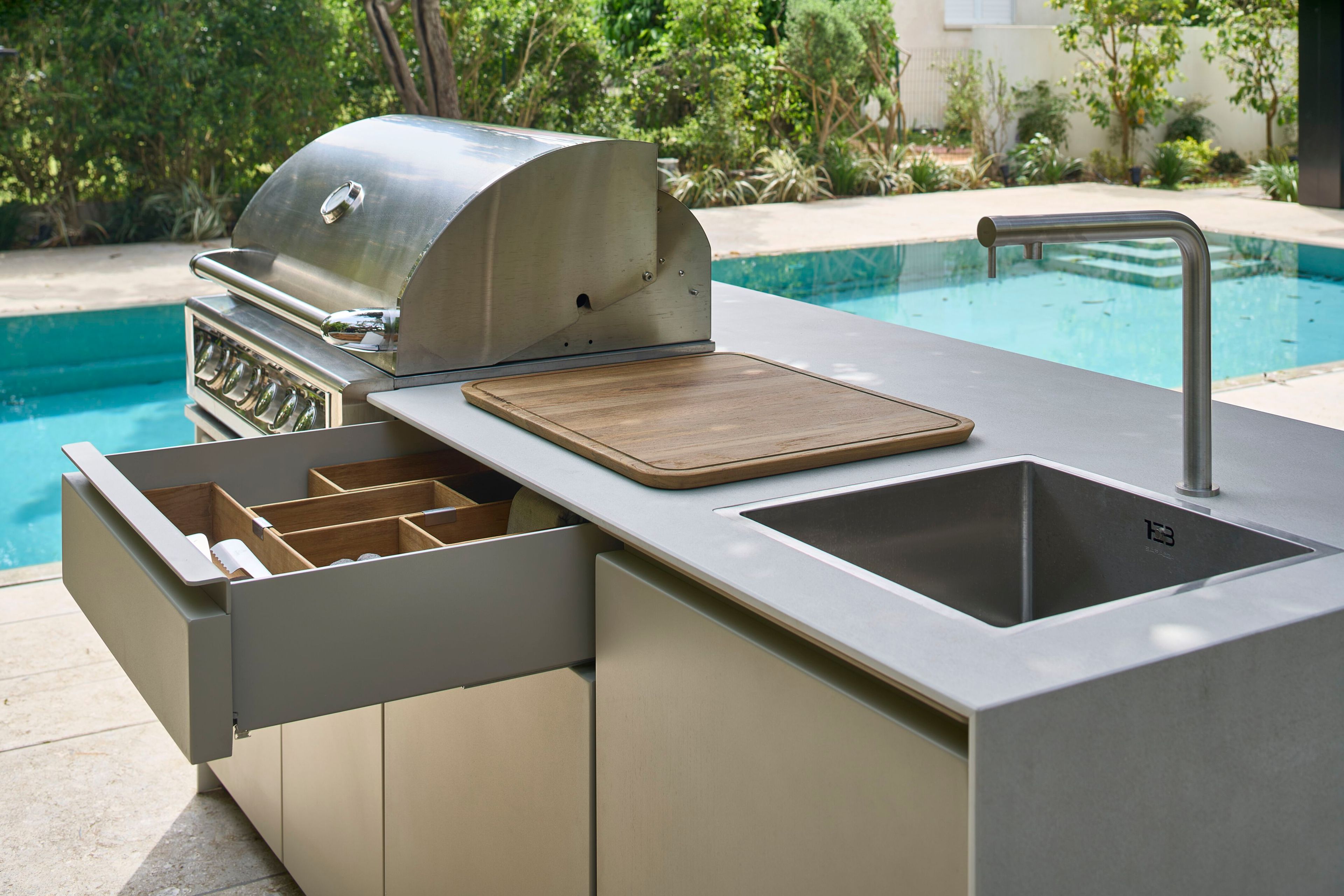 Алюминиевая наружная кухня с порошковым покрытием capocuòco ARCH-00051355 - Вид №5