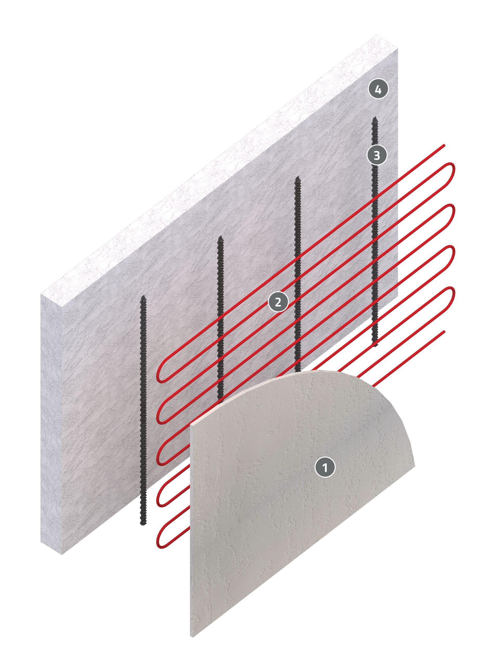 Лучистая стеновая панель из мелового волокна ECOBEL FinoTherm® ARCH-00115745 - Вид №1